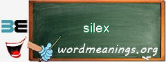 WordMeaning blackboard for silex